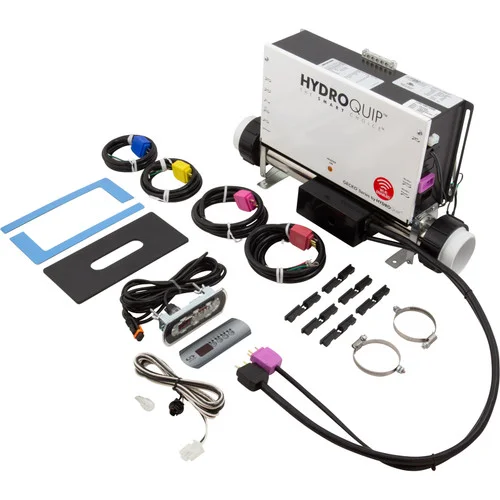 HydroQuip Control System, (Kit) CS6209Y, Slide, WiFi Enabled, 115/230V, 1.4/5.5kW, Pump1, Blower/Pump2 (1 Spd), Circ Pump Option, w/Molded Cords & K200 Spaside | CS6209Y-US