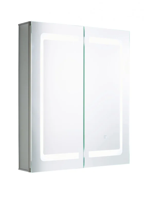 Hym 2 door LED lit Bathroom Cabinet with Touch/Shaver Socket 5K