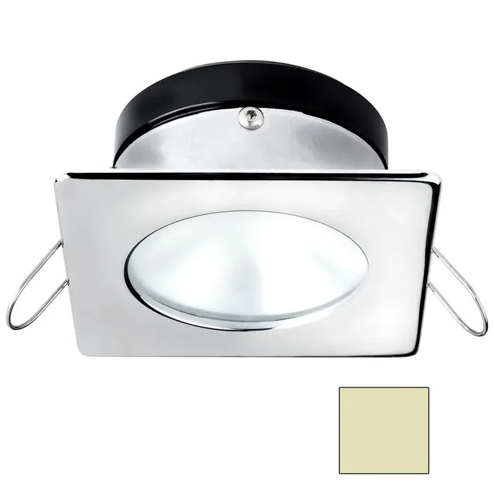 i2Systems Apeiron A1110Z – 4.5W Spring Mount Light – Square/Round – Warm White – Chrome Finish