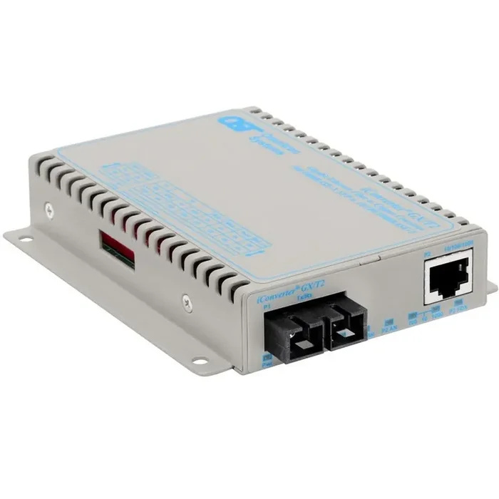iConverter 10/100/1000 Gigabit Ethernet Fiber Media Converter SC Single-Mode 12km 8523N-1-D