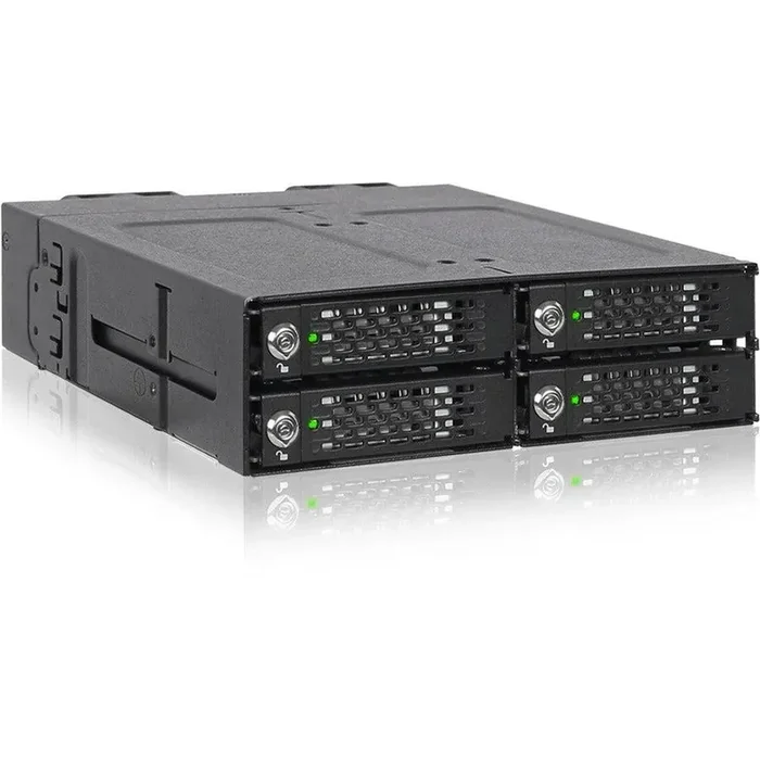 Icy Dock ToughArmor MB720MK-B V2 Drive Enclosure for 5.25″ M.2, PCI Express NVMe 4.0 x4 – SFF-8612 OCuLink Host Interface Internal – Black