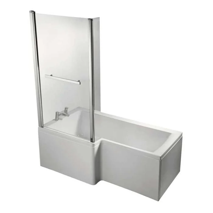Ideal Standard Concept 1400mm High Hinged End Panel Bath Screen with T
