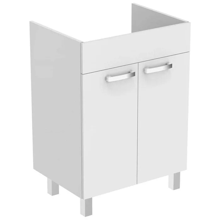 Ideal Standard Tempo 2-Door 600mm Wide Gloss White Vanity Unit with Le