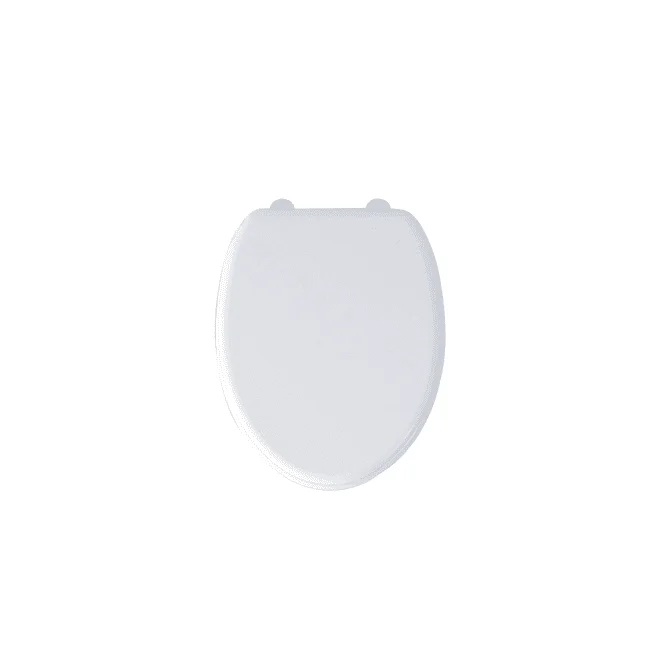 Imex Wyndham Soft Close Toilet Seat – White and Chrome Hinges – S10142-WHITE