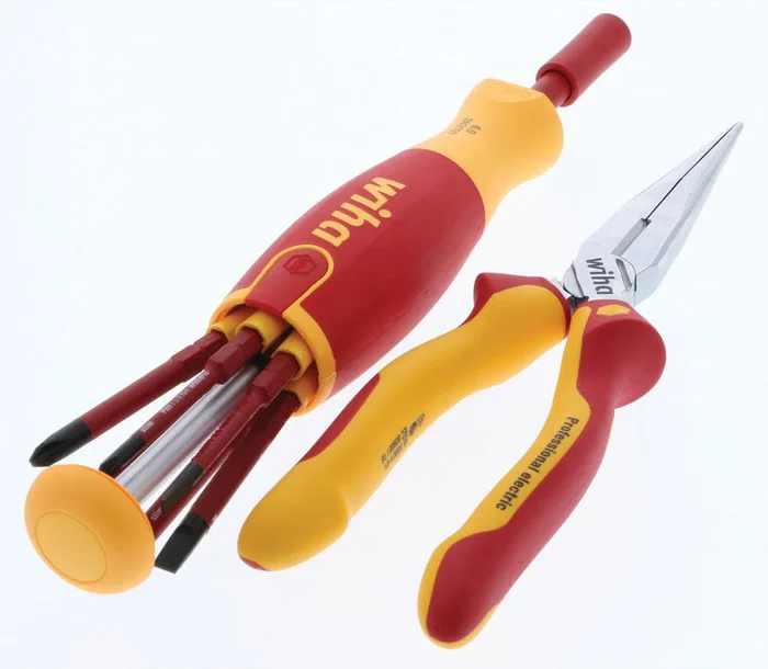 Insulated Long Nose Pliers & SlimLine Blade Set 8 Piece 32865