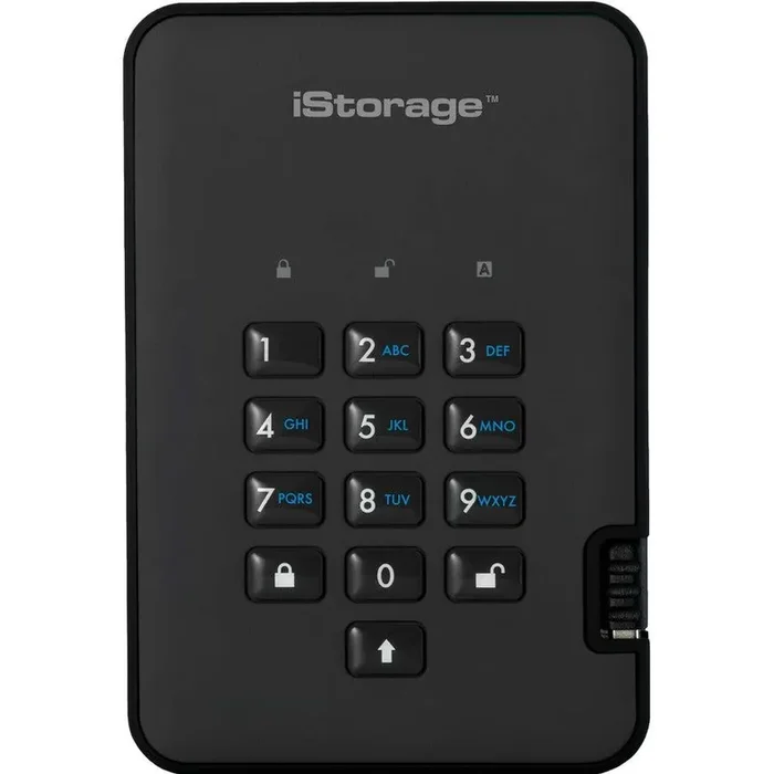 iStorage diskAshur2 2 TB Solid State Drive – External – Black – TAA Compliant IS-DA2-256-SSD-2000B