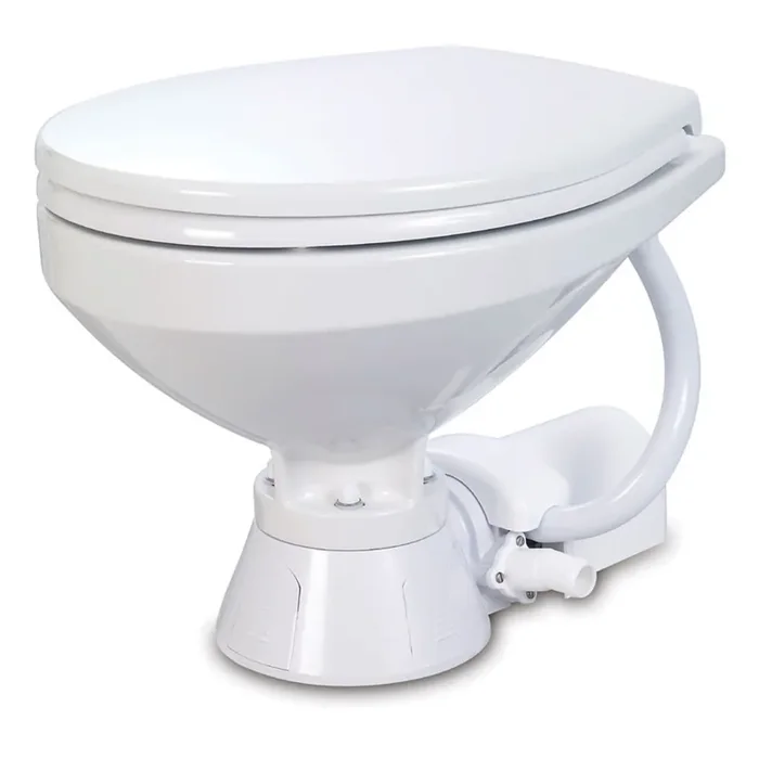 Jabsco Electric Marine Toilet – Regular Bowl w/Soft Close Lid – 12V