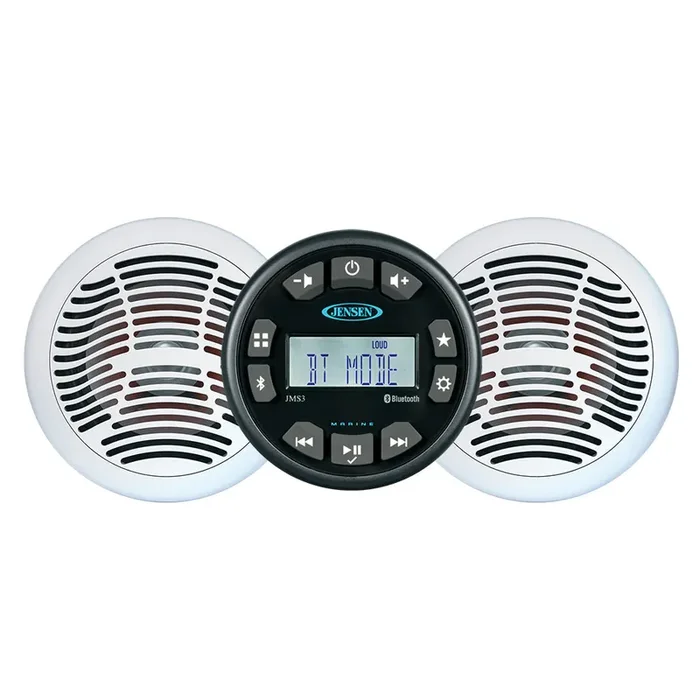 JENSEN JMS3SPKG Stereo and 6.5″ Speaker Package