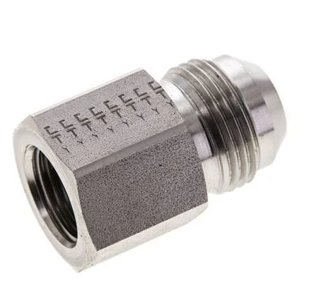 JIC Reducing Nipple G1/2” Female x UN 1-1/16”-12 (Dash Size 12) Male Stainless Steel 210bar (2950.5psi)