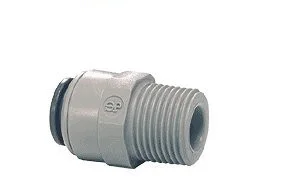 John Guest 1/4″ x 1/4″ NPTF Male Adapter – White