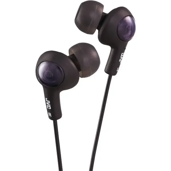 JVC HAFX5B HA-FX5 Gumy Plus Inner-Ear Earbuds (Black)