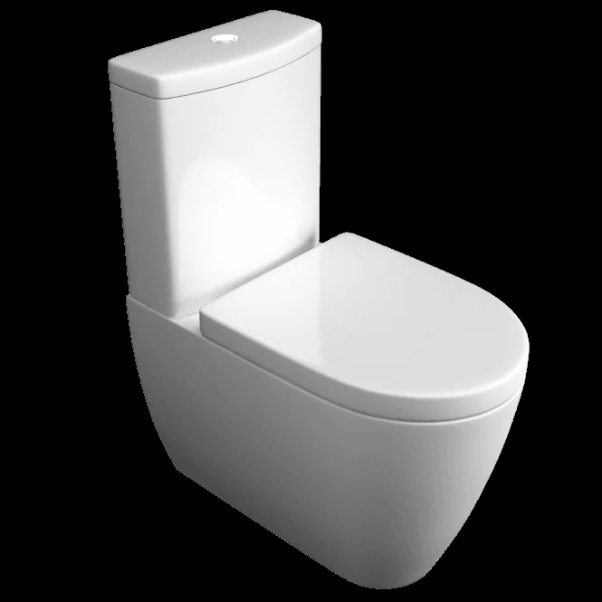 Kartell Genoa Close Coupled Full Back To Wall Toilet & Soft Close Seat