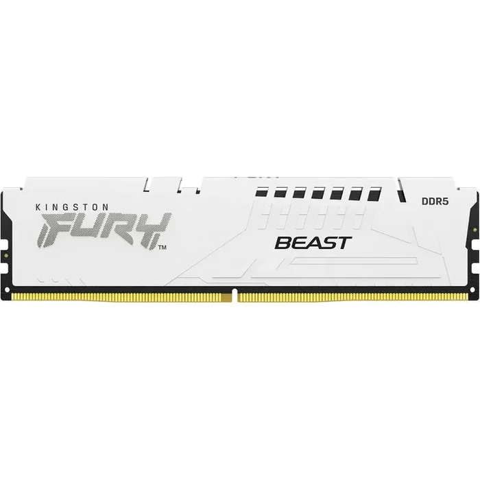 Kingston 128GB (4x32GB) DDR5 5200MT/s CL40 FURY Beast White XMP – For Motherboard – 128