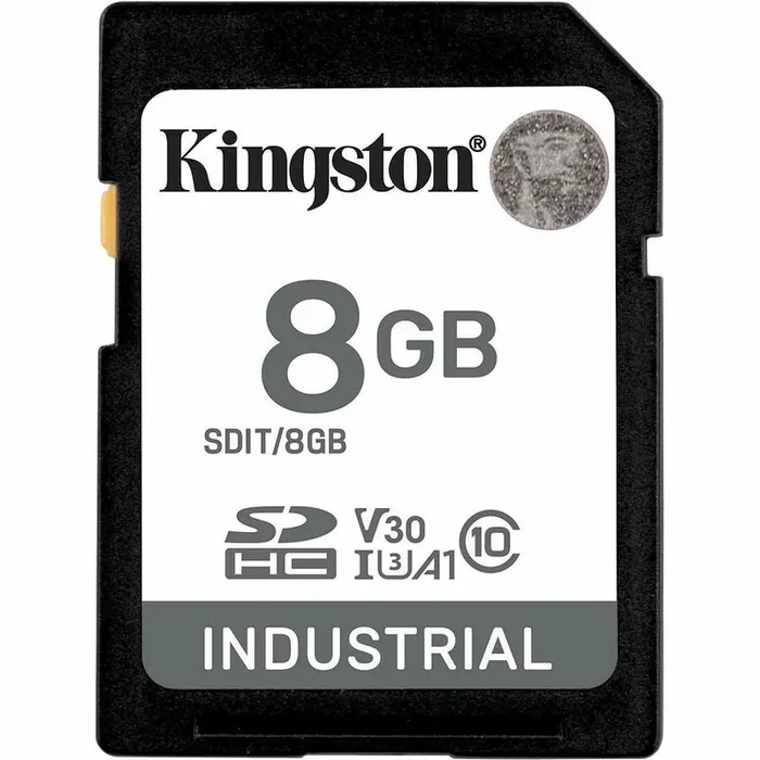 Kingston Industrial 8 GB Class 10/UHS-I (U3) V30 SDHC – 100 MB/s Read – 3 Year Warranty