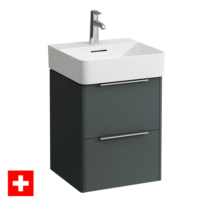 Laufen Val 450 Wall Mounted Vanity Unit With Washbasin – Traffic Grey