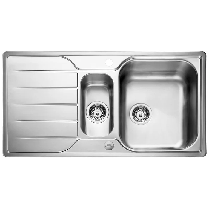 Leisure Albion 1.5 Bowls Polished Stainless Steel Kitchen Sink AL9502/