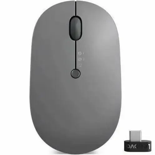 Lenovo Go Wireless Multi-Device Mouse (Storm Grey) – Blue Optical – Wireless –