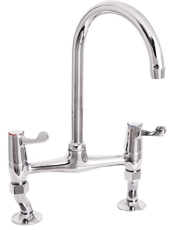 Lever Action3″ Lever Bridge Sink Mixer – with Adjustable Centres