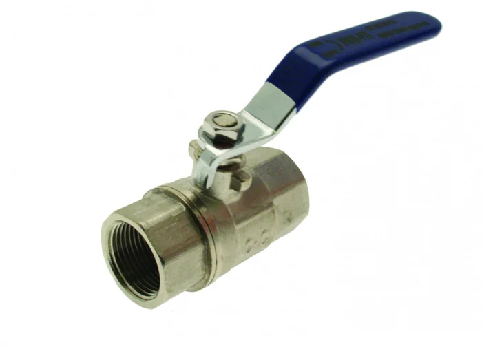 Lever Ball Valve Female Blue Handle 3/8″ WRAS