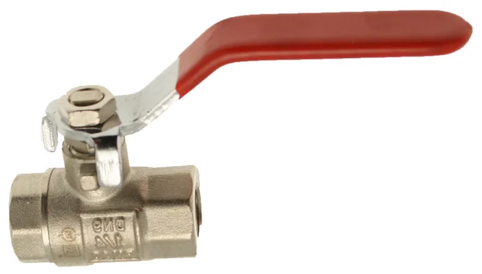 Lever Ball Valve Female Red Handle 1/2″