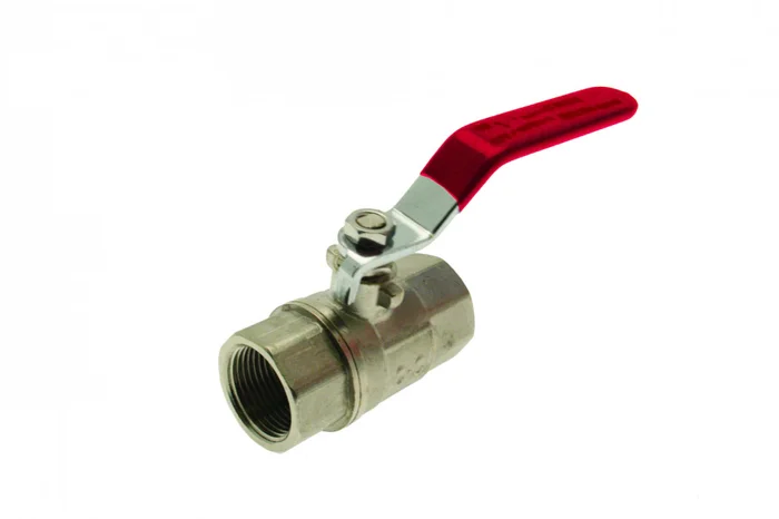 Lever Ball Valve Female Red Handle 1/2″ WRAS