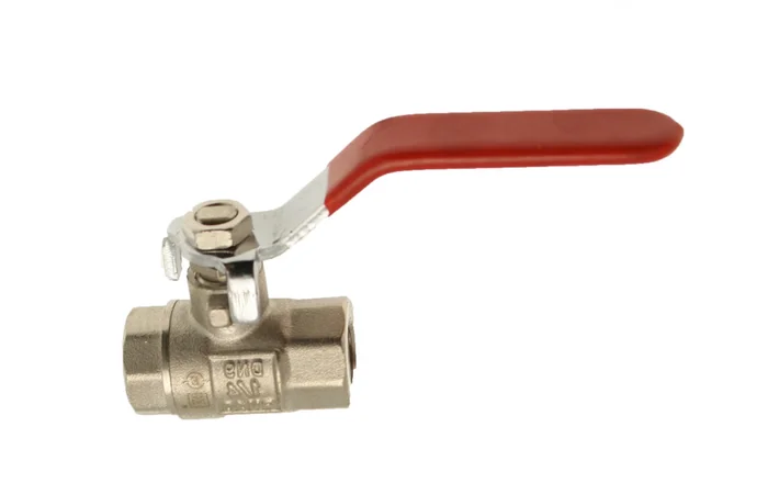 Lever Ball Valve Female Red Handle 3/4″