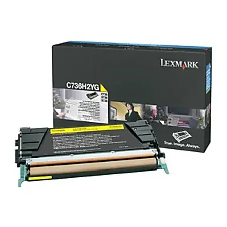 Lexmark Yellow High Yield Toner Cartridge – Laser – 10000 Page – Yellow