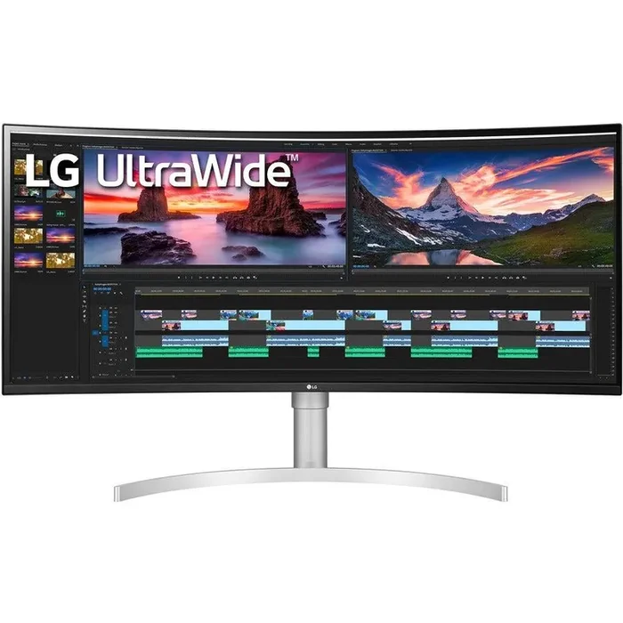 LG Ultrawide 38WN95C-W 38″ Class UW-QHD+ Curved Screen Gaming LCD Monitor – 21 9 – White