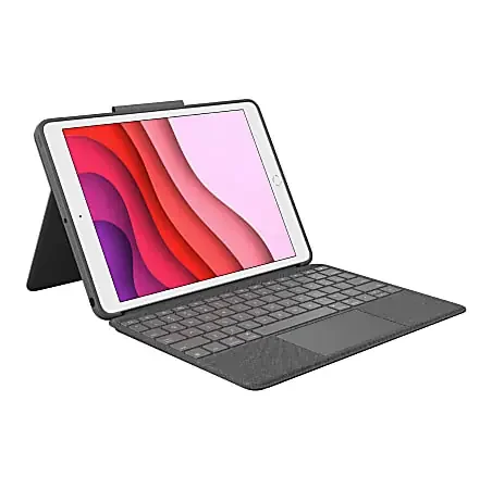 Logitech Combo Touch Keyboard/Cover Case iPad (7th Generation), iPad (9th Generation), iPad (8th Generation) Tablet – 920009608