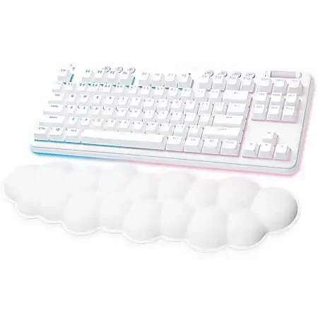 Logitech G715 Wireless Mechanical Gaming Keyboard withTactile Switches (GX Brown), and Keyboard Palm Rest – 920010453