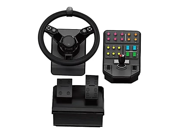Logitech Heavy Equipment Bundle – Wheel and pedals set – wired – for PC