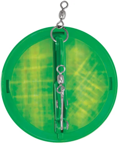 Luhr Jensen Dipsy Diver – Kelly Green / Silver Bottom Moonjelly – 3 1/4″