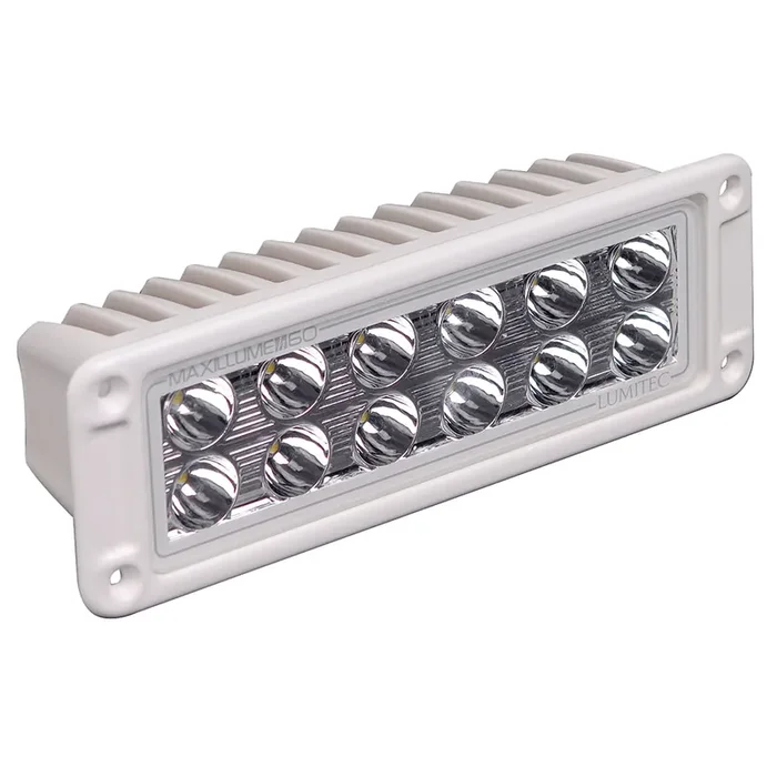 Lumitec Maxillumeh60 – Flush Mount Flood Light – White Housing – White Dimming