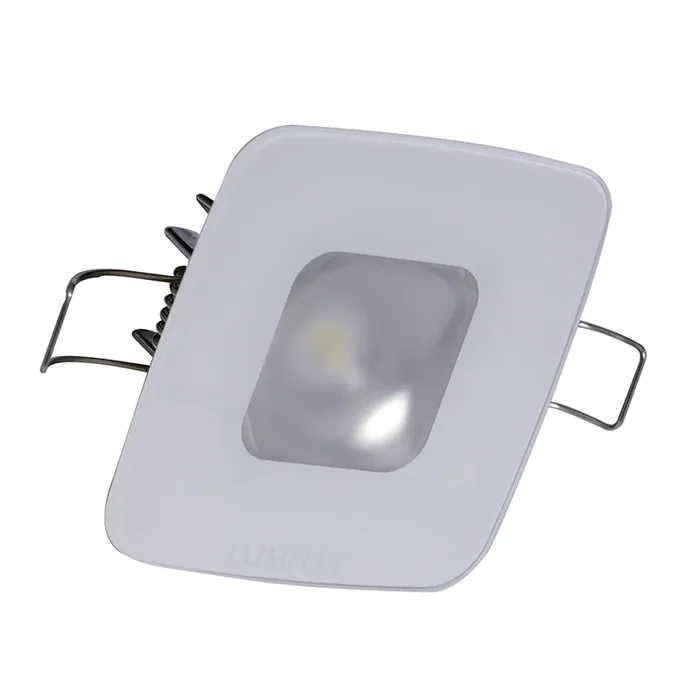 Lumitec Square Mirage Down Light – Spectrum RGBW Dimming – Glass Housing – No Bezel
