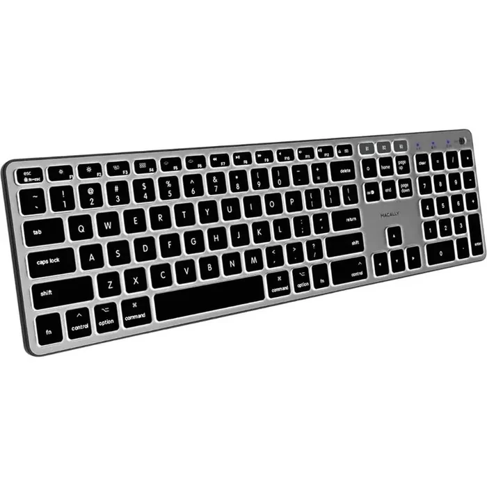 Macally BTBLZKEYSG – Backlit Bluetooth Keyboard for Mac & iOS