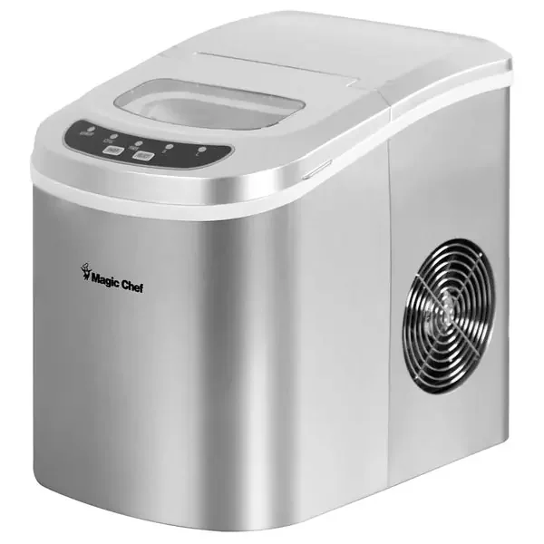 Magic Chef MCIM22SV 27-Pound-Capacity Portable Ice Maker (Silver)