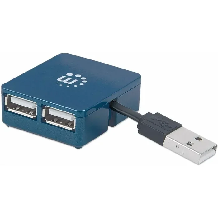 Manhattan Hi-Speed USB Micro Hub – USB – External – 4 USB Port(s) – 4 USB 2.0 Port(s)