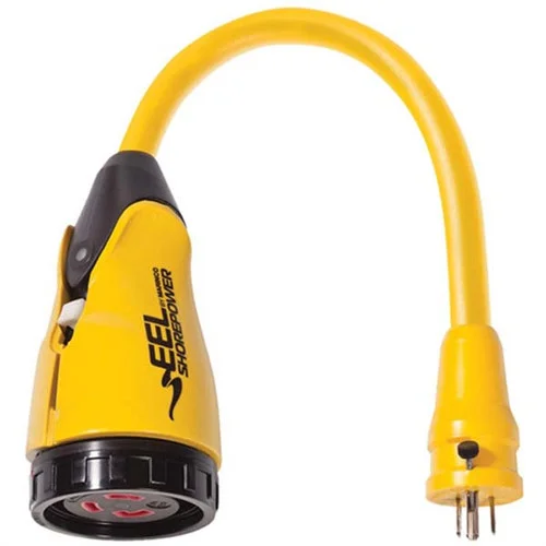 Marinco’s EEL Shore Power Pigtail Adapter 15A Dock-30A Boat
