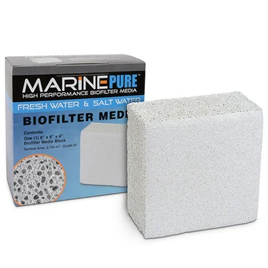 MarinePure High Performance Biofilter Media 8″x8″x1″ Block