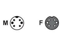 Martin Power + Data Extension Cable, Installation type CMX, BBD-BBD 1 m (3.3 ft.)