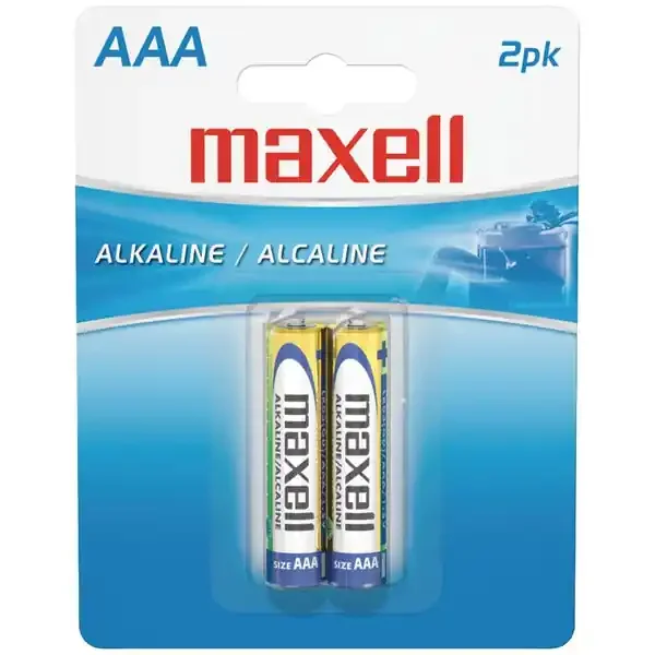 Maxell 723807 – LR032BP AAA Alkaline Batteries (2 Pack)