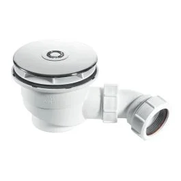 McAlpine ST90CP10-70 Shower Trap 50mm Seal x 90mm Chrome Plated Plastic