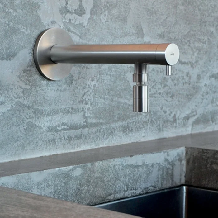 MGS NEMO WS Polished Stainless Steel Kitchen Sink Mixer Tap 0168P