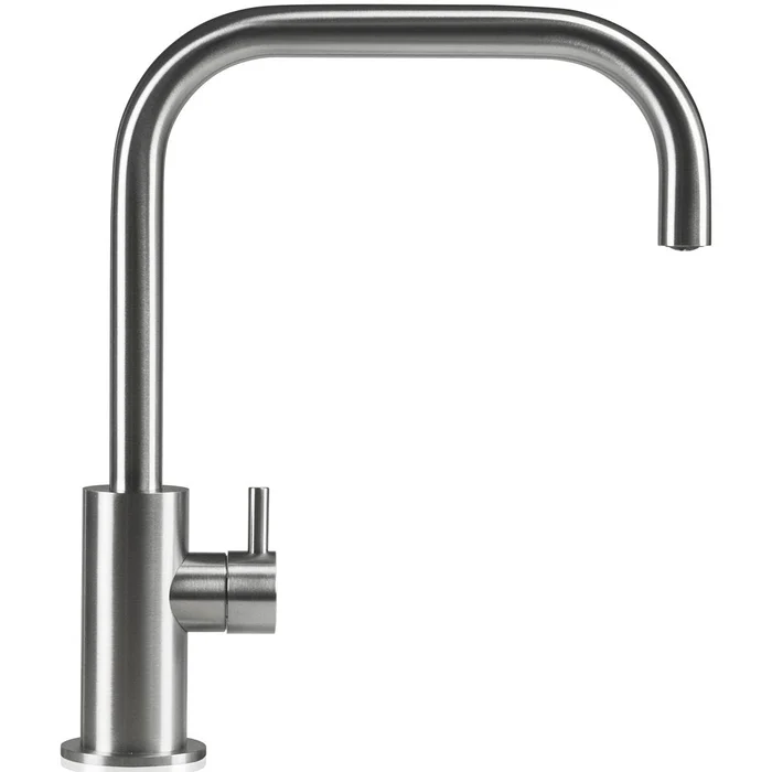 MGS Spin SQ Brushed Stainless Steel Kitchen Sink Mixer Tap 0157M