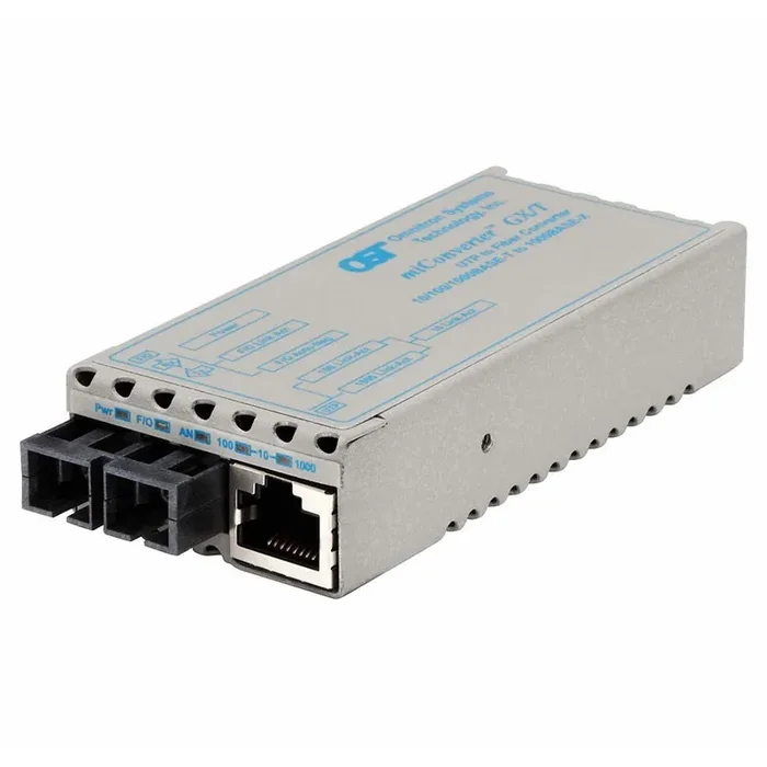 Miconverter 10/100/1000 Gigabit Ethernet Fiber Media Converter Rj45 Sc Multimode 550M 1222-0-9