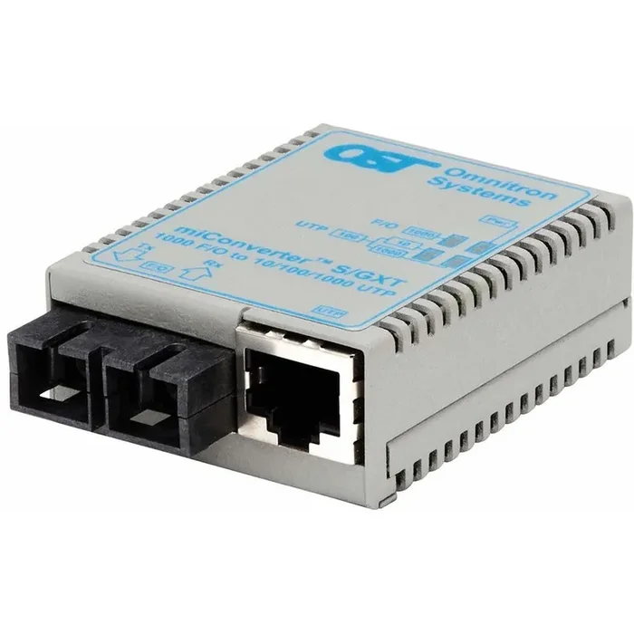 miConverter/S 10/100/1000 Gigabit Ethernet Fiber Media Converter RJ45 SC Single-Mode 12km 1623-1-6
