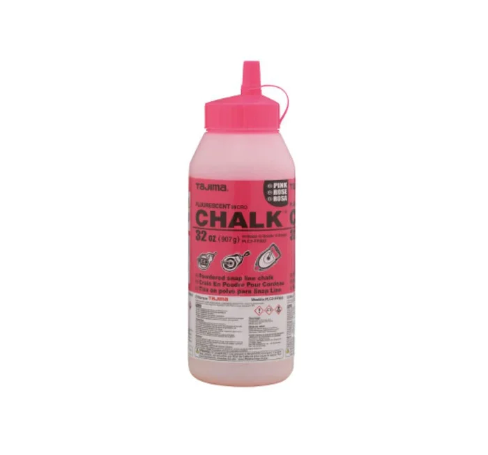 Micro Chalk Powdered Snap Line Chalk Fluorescent Pink 32oz PLC2-FP900