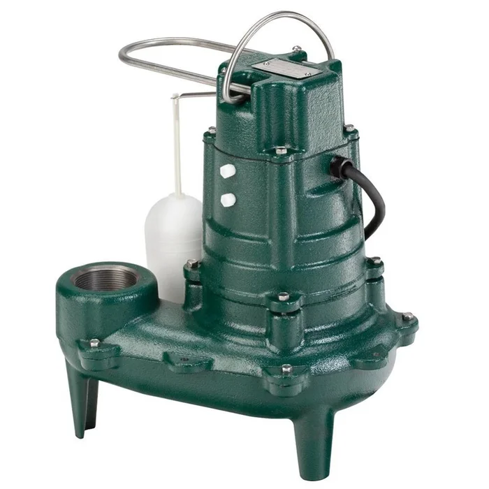 Model M267 Waste-Mate 260 Series Automatic Cast Iron 1/2HP 115V 128 GPM 2in NPT Discharge Waste Sewage Sump Pump 267-0001