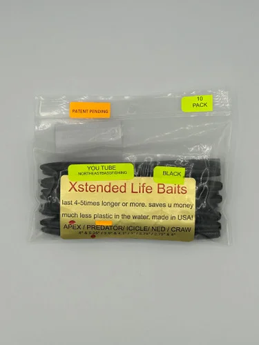 MTO Lures Xstended Life Baits – Apex 5.25in 10pk – Black
