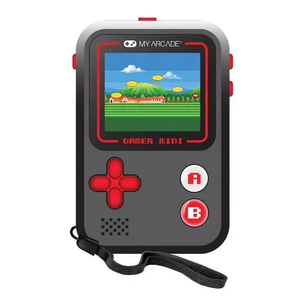 My Arcade DGUN-3925 Gamer Mini Classic 160-in-1 Handheld Game System (Black/Red)